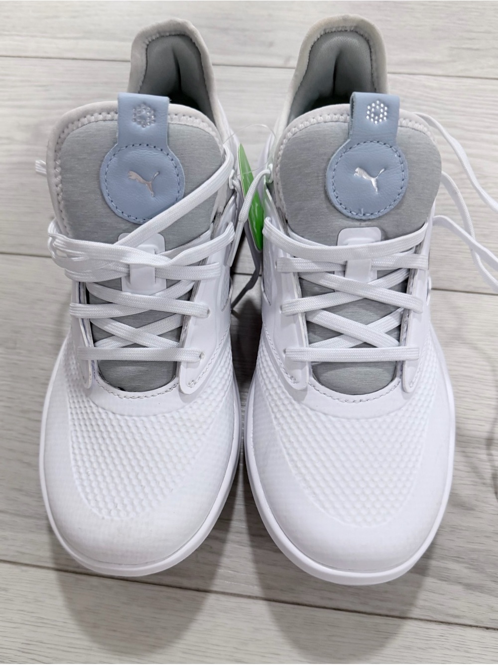PUMA White & Light Gray Athletic Sneakers